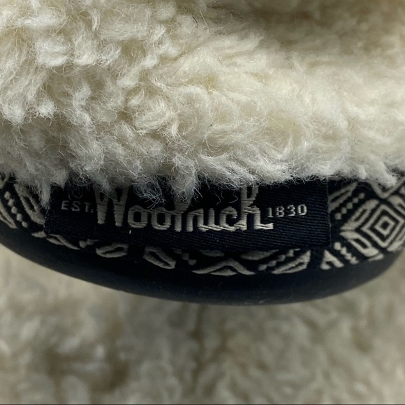 Woolrich Sz 7 Cream Fleece Slippers - Picture 6 of 8
